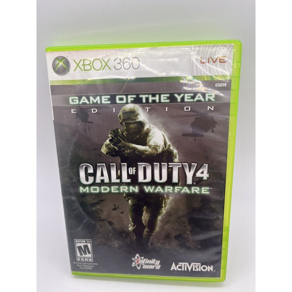Call of Duty 4 Modern Warfare Xbox 360 CIB Complete - TESTED